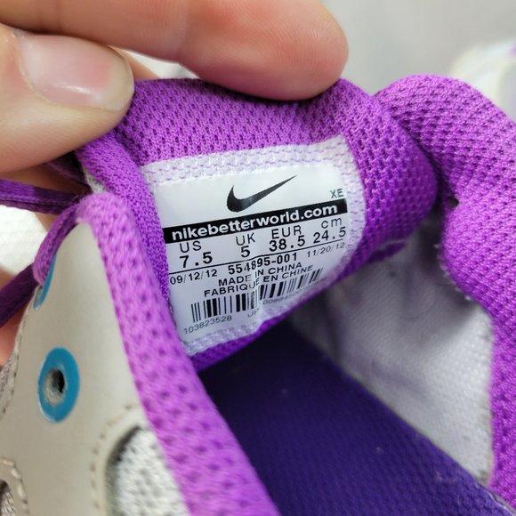 Nike Lunar Forever 2 Training Running Sneaker Women's Size 7.5 Gray Purple - Picture 12 of 16